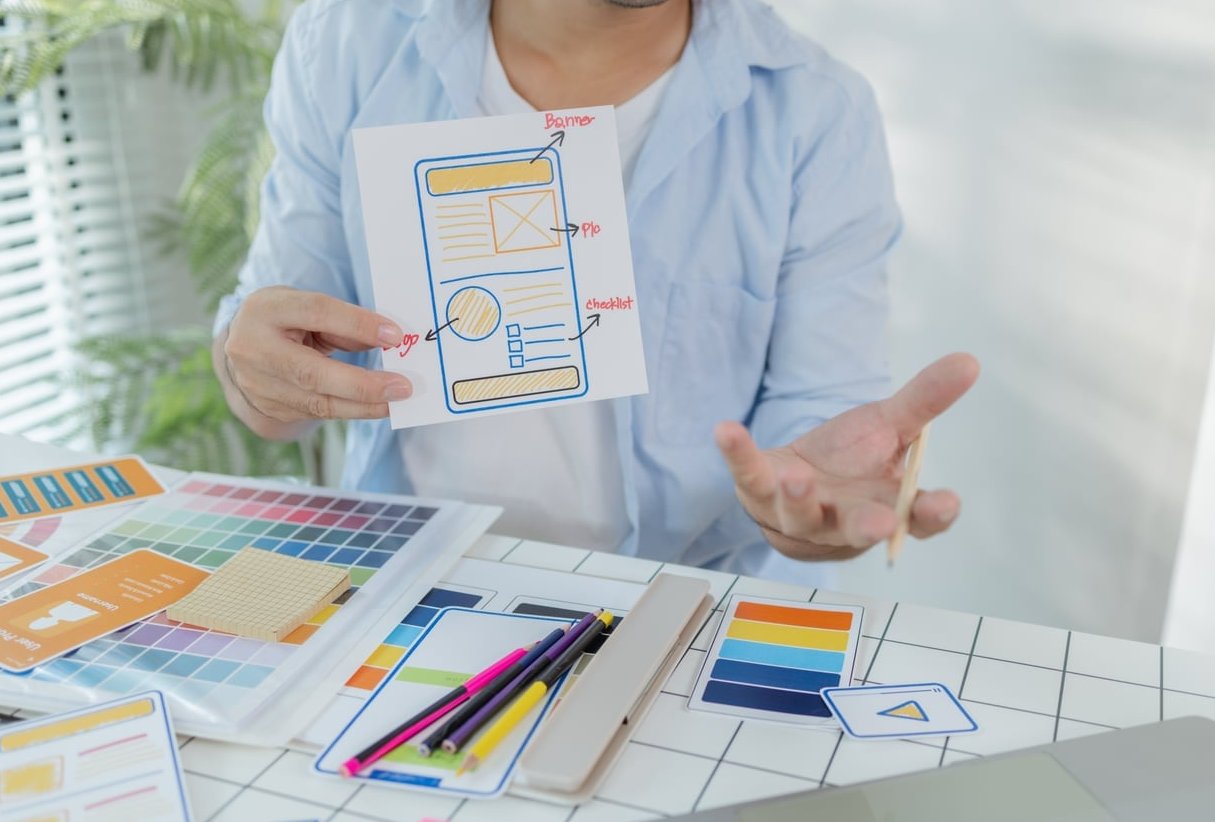 web designer meeting client